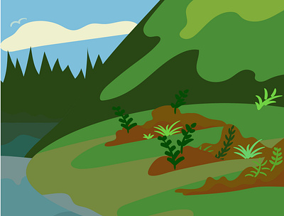 Hills&River ftllogo graphicdesign illustration natural ui