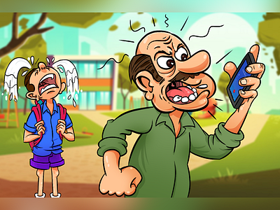 Angry papa bangladesh cartoon prank tariktoon