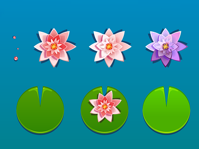 Water Lily game mobile props