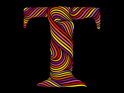 T flourishes lettering