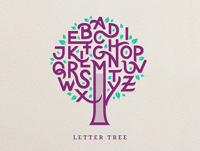 Lettertree flourishes lettering script texture