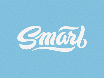 Smart lettering script texture