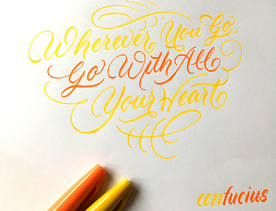 Quote 2 brush brushlettering flourishes lettering