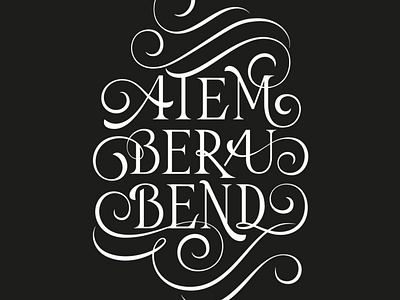 Atemberaubend flourishes lettering