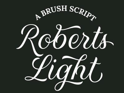 Roberts Script Light by Robert Bree on Dribbble