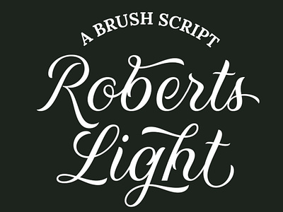 Roberts Script Light font font awesome font design font family lettering script