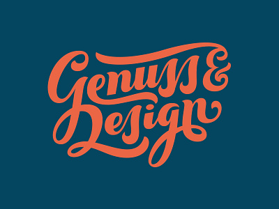 Taste&Design brush lettering logo