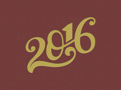 2016 lettering texture