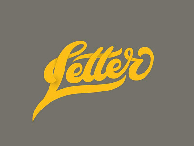 Letter lettering script