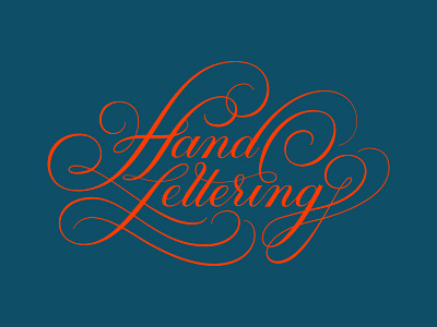 HandLettering copperplate lettering script