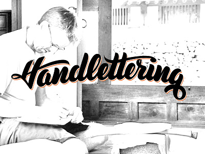 Handlettering foto lettering script