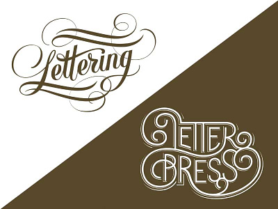 Lettering&Letterpress lettering script