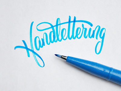 Handlettering brush lettering script