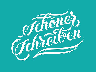 Schoener lettering script