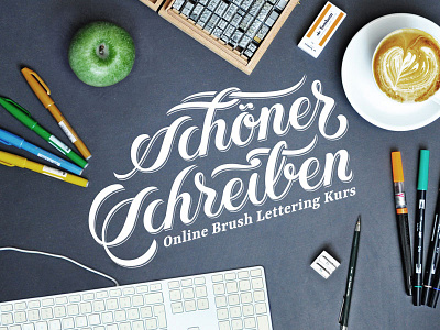 Schoener 2 lettering script