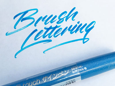 Brushlettering brush pen lettering