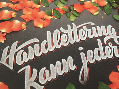 Flyer lettering script