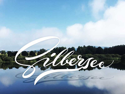 Silbersee foto lettering script