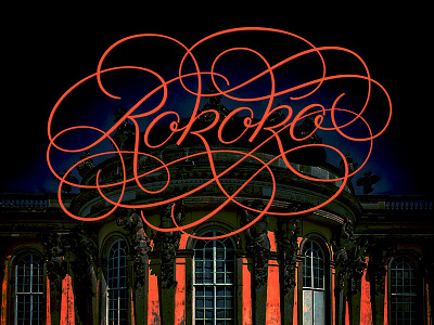 Rokoko flourishes lettering