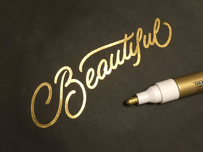 Beautiful lettering marker