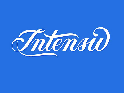 Intensiv lettering script