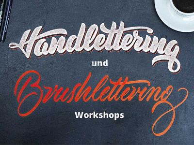 Handlettering Brushlettering brush lettering