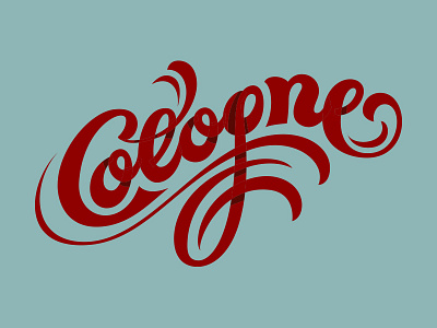 Cologne lettering. script