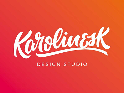 Karolinesk handlettering logo