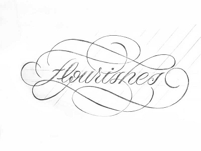 Flourishes flourishes lettering