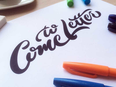 Cometoletter new lettering script