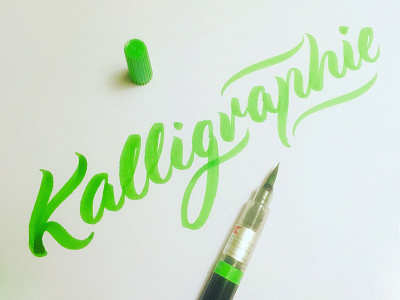 Kalligraphie brush brushlettering lettering