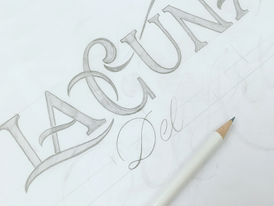 Lacuna lettering sketch