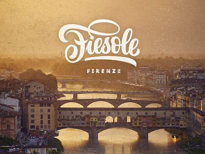 Fiesole foto lettering script texture