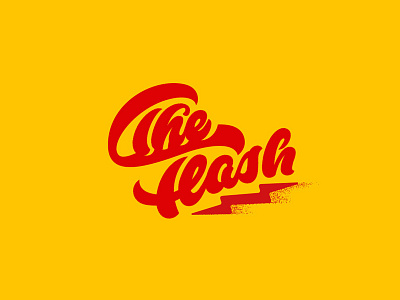 The Flash lettering script