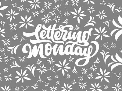 Letteringmonday Grey lettering script