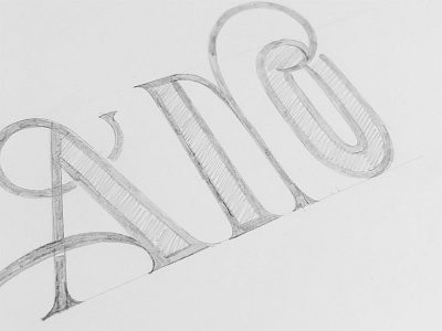 Artdeco flourishes lettering