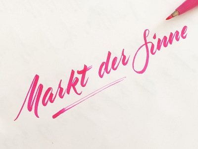 marktdersinne brush brushlettering