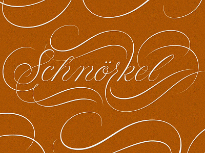 Schnörkel flourishes lettering script