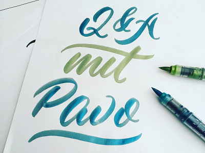 mit Pavo brush brushlettering script