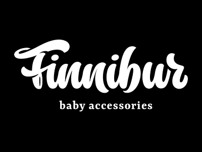 Finnibur lettering logo script