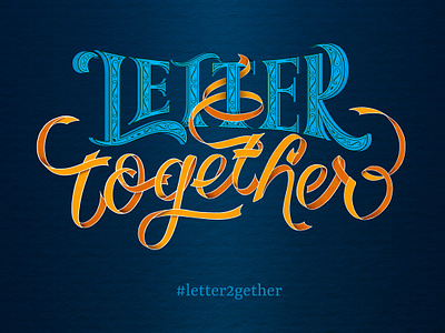 Letter2gether lettering script texture