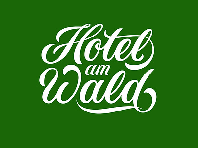 Hotel Logo lettering script