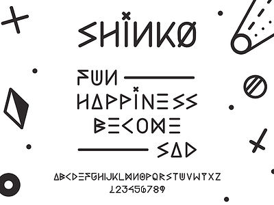 Shinko Alphabet alphabet display type illustration type type specimen typeface typography