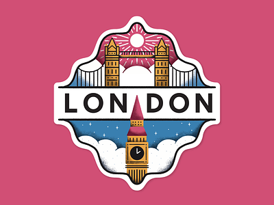 London Sticker badge england english london sticker vignette