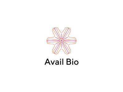 Avail Bio - logotype art direction brand design branding design graphic design linear logo typography