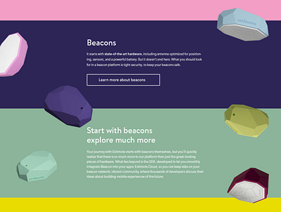 estimote web beacons branding design estimote product design start up startup branding visual identity web