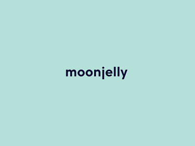 Moonjelly logo logo typogaphy