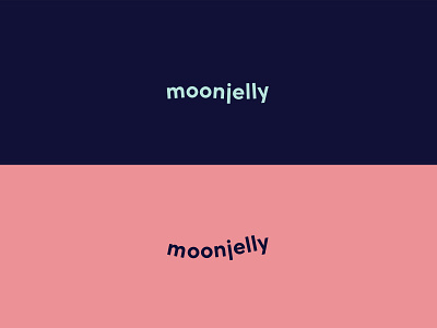 Moonjelly logo - variants branding logo typography