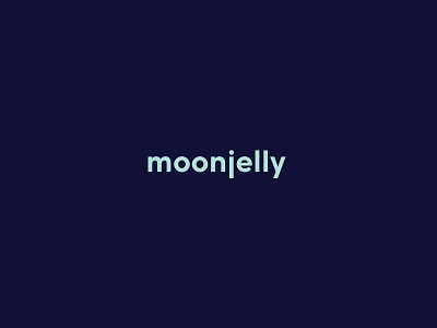 Moonjelly logo logo minimalist logo moonjelly oceanic start up startup logo typography