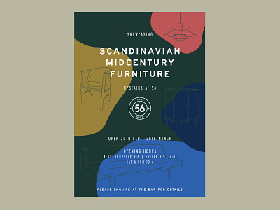 Scandinavian Midcentury Furniture - poster